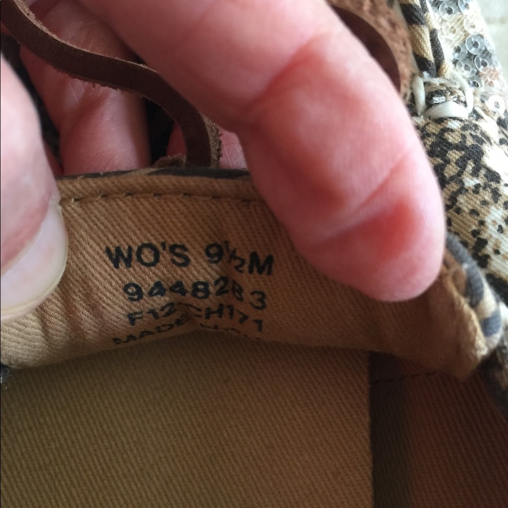 Sperry animal print docksiders w/sequins - Picture 8 of 8